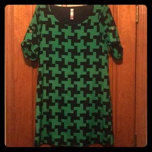 3/4 sleeve shift dress